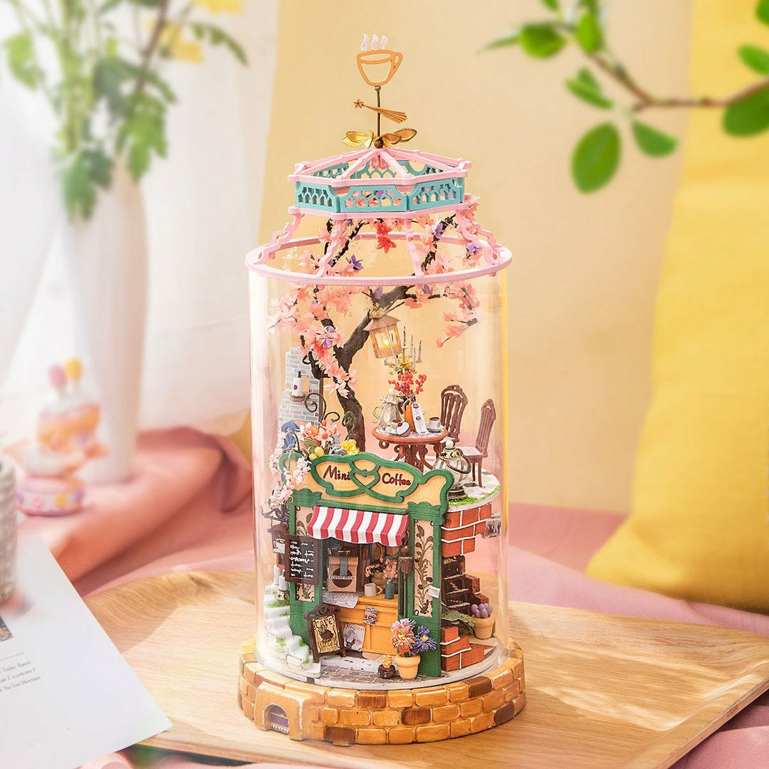 Robotime Magical Cafe Glass Dollhouse - Mysterious World Series