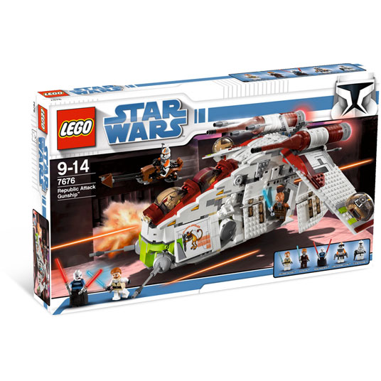 Series: Lego Star Wars: Republic Attack Gunship 7676 (Squished Box - Sealed)