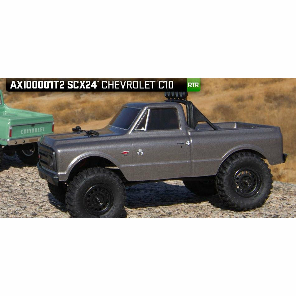 Axial 1/24 4WD Truck RTR Brushed SCX24 1967 Chevrolet C10 - Silver AXI00001T2