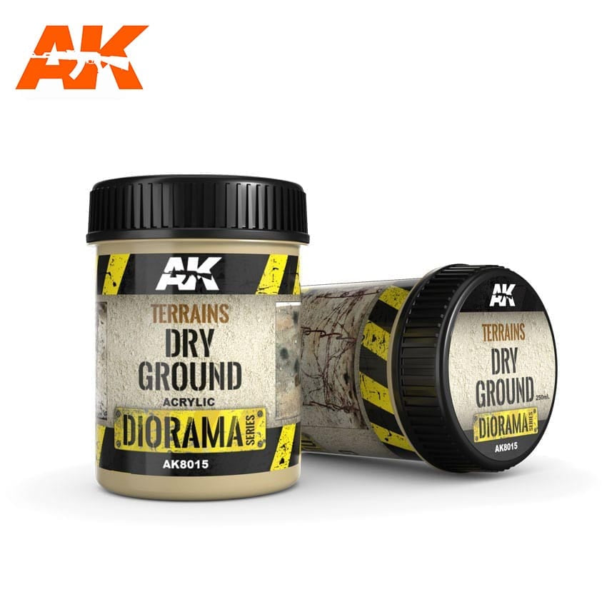 AK Interactive Terrains - Dry Ground (250ml) (Acrylic) AK-8015