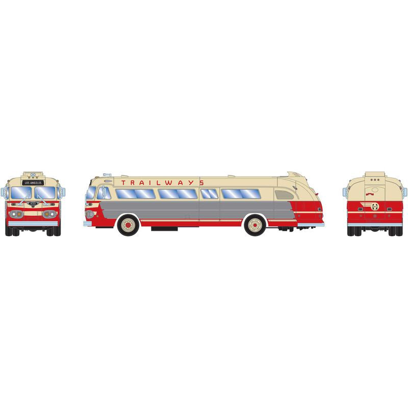 HO RTR Intercity Bus Santa Fe Trailways LA #1