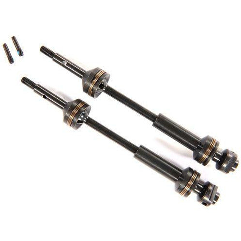 Traxxas Driveshafts, Rear, Steel-Spline Constant-Velocity (Complete Assembly) (2) TRA9052X