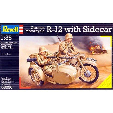 German Motorcycle w/Sidecar 1/35 by Revell