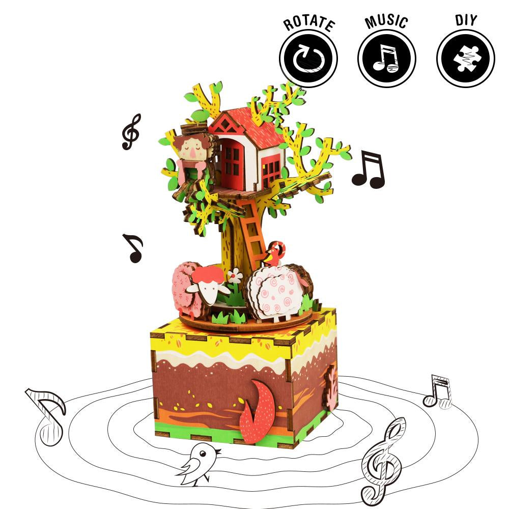 Tree House Music Box by Robotime