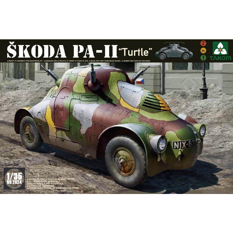 Skoda PA-II "Turtle" 1/35 #2024 by Takom