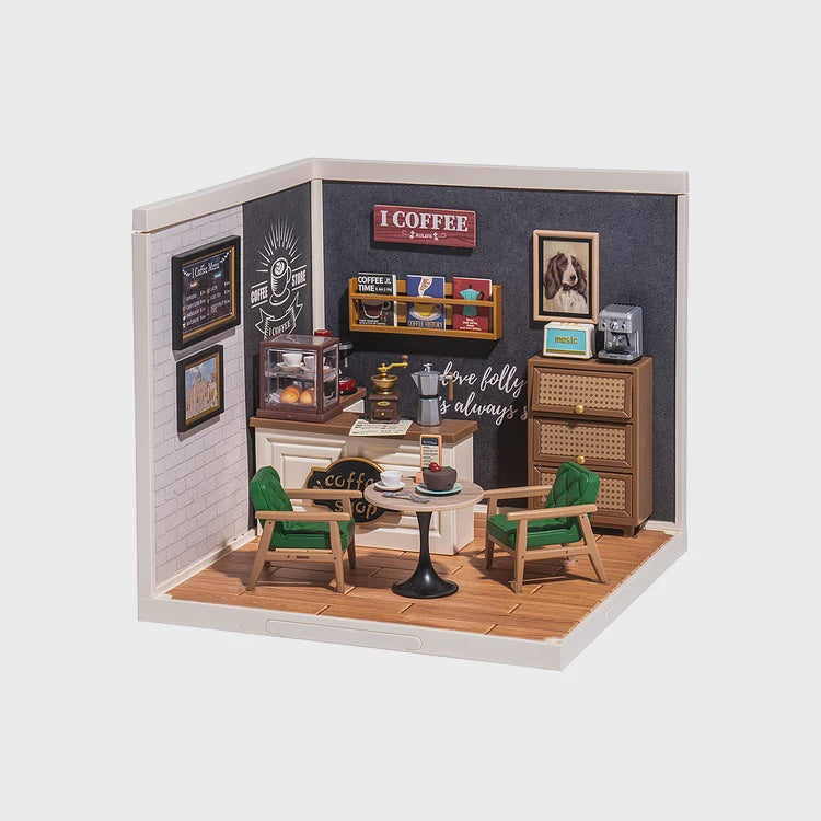 Rolife Super Creator Daily Inspiration Cafe Plastic DIY Miniature House Kit - DW001