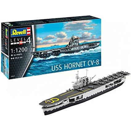USS Hornet CV-8 1/1200 Model Ship Kit #5823 by Revell