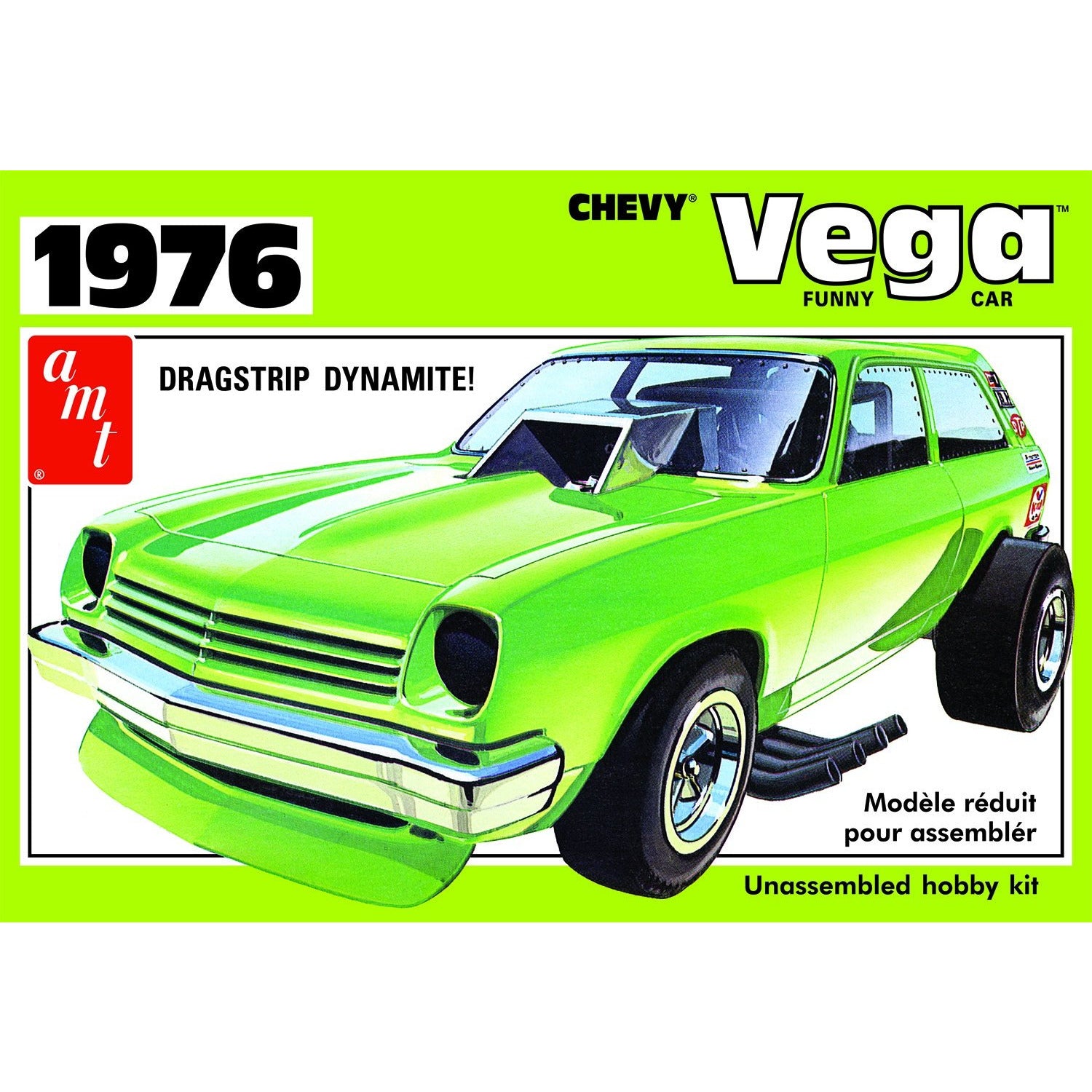 1976 Chevrolet Vega Funny Car 1/25 Model Car Kit #1156 by AMT
