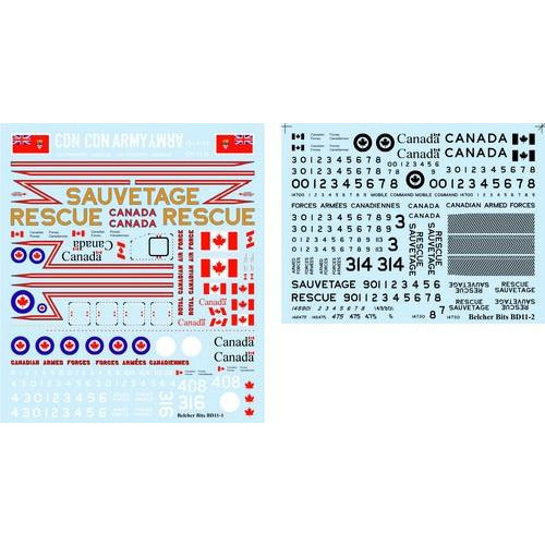 1/72 Canadian SAR/ Transport Helicopters decals