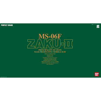 PG 1/60 MS-06F Zaku 2 Green #0072361 by Bandai