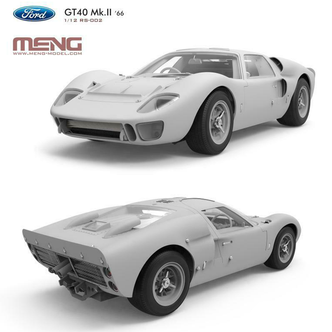 1966 Ford GT40 Mk.II 1/12 Model Car Kit #RS-002 by Meng