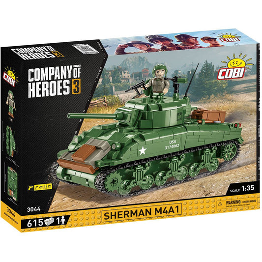 Cobi Company of Heroes 3: 3044 Sherman M4 A1 615 PCS