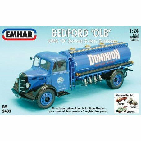 Bedford "OLB" LWB Tanker Truck 1/24 Model Car Kit #2403 by Emhar