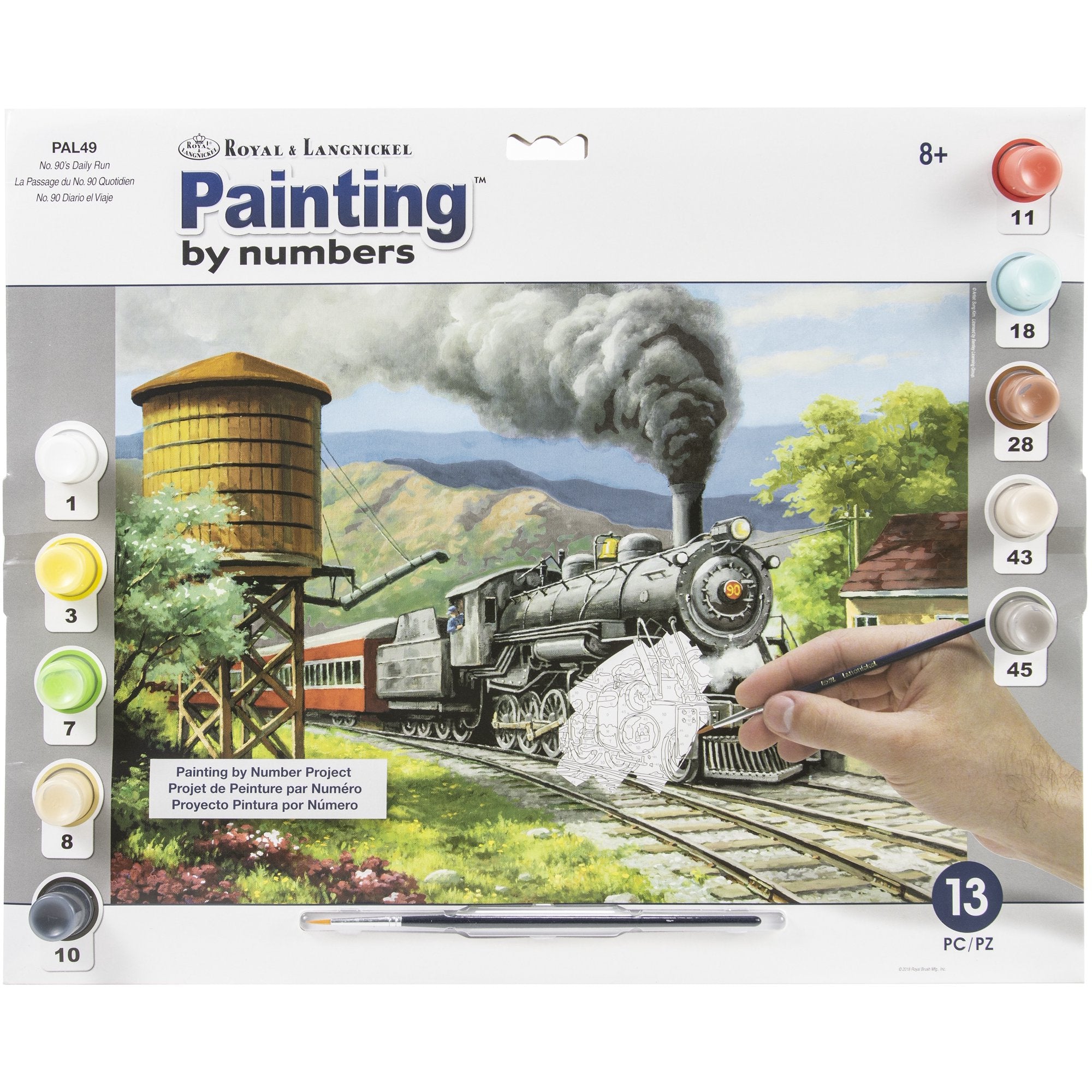 Royal & Langnickel Paint by Numbers No. 90's Daily Run (Train)