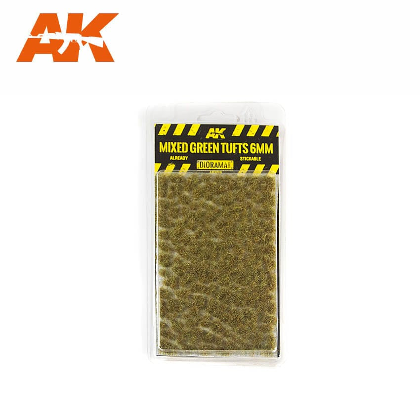 AK Interactive Diorama Series - Mixed Green Tufts AK-8119