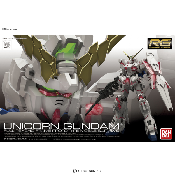 RG 1/144 #25 RX-0 Unicorn Gundam #5061620 by Bandai