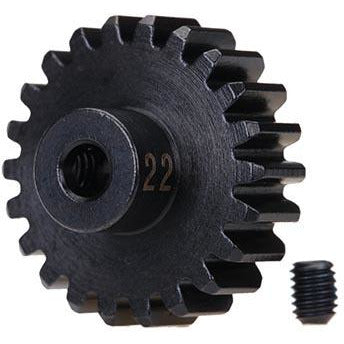 TRA3952X 32P Pinion Gear (22), Heavy Duty (Machined, Hardened Steel)/ Set Screw