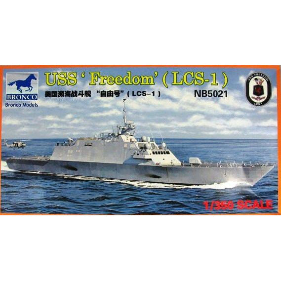 USS Freedom (LCS-1) 1/350 Model Submarine Kit #NB5021 by Bronco