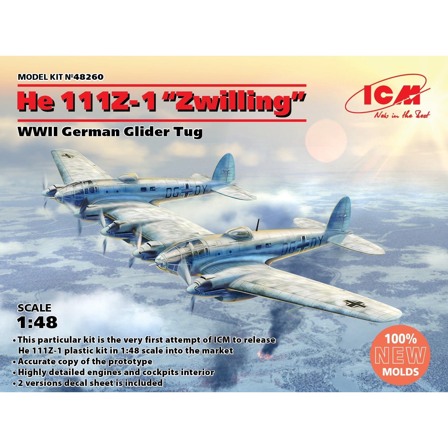 He 111Z-1 Zwilling Glider Tug 1/48 by ICM