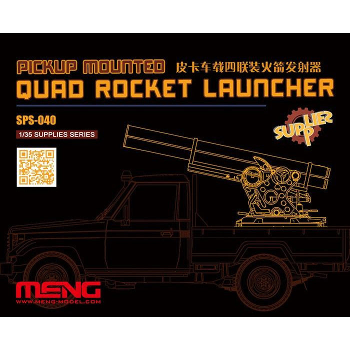 1/35 Pickup Mounted Quad Rocket Launcher