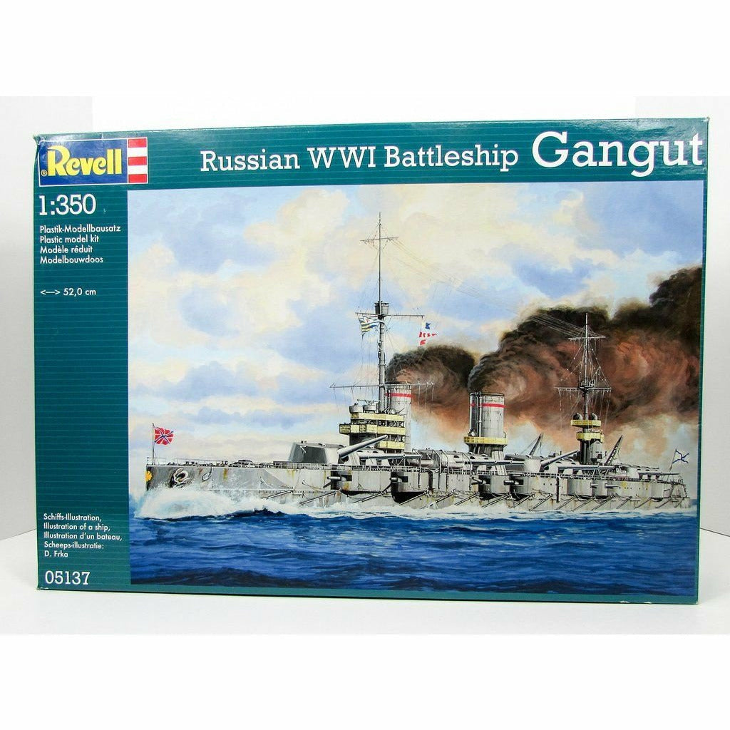 Russian Gangut 1/350 Model Ship Kit #5137 by Revell