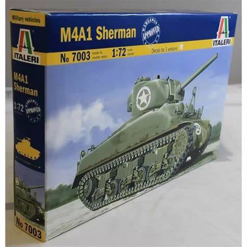 M4A1 Sherman Tank 1/72 #7003 by Italeri