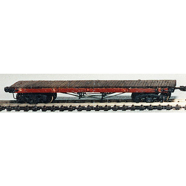 36' Truss Rod Flatcar - Kit -- With Wheels and Fittings, Undecorated [HO]