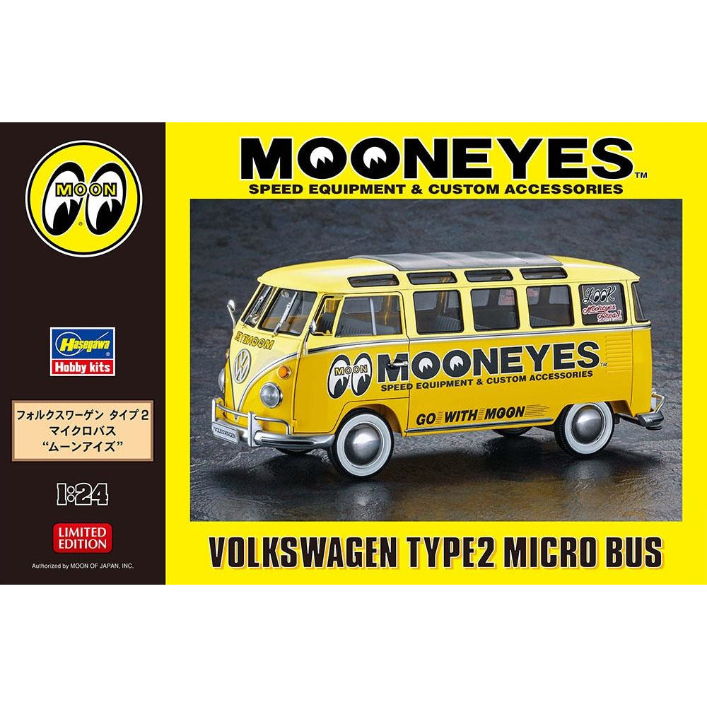 VW Type 2 Micro Bus Moon 1/24 #20477 by Hasegawa