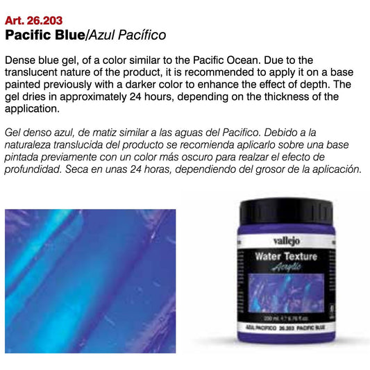 Vallejo Diorama FX VAL26203 Pacific Blue Water Texture (200ml)