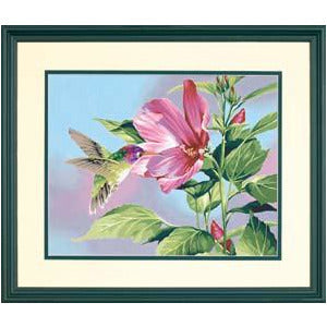 Dimensions Paint by Numbers Hibiscus & Hummingbird (14"x11")