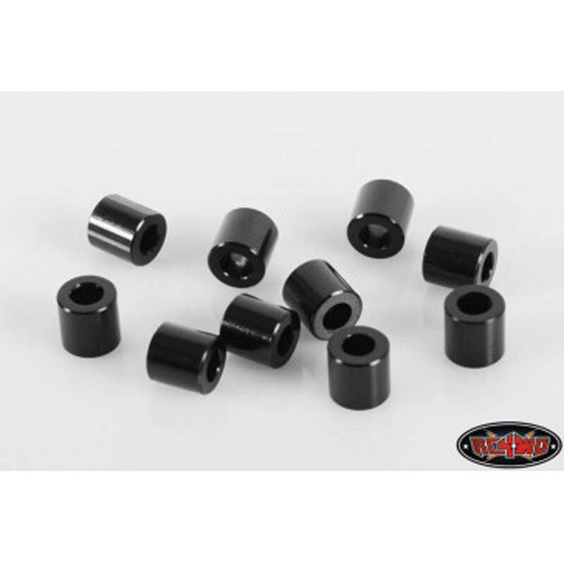 6mm Black Spacer with M3 Hole (10) #Z-S0956