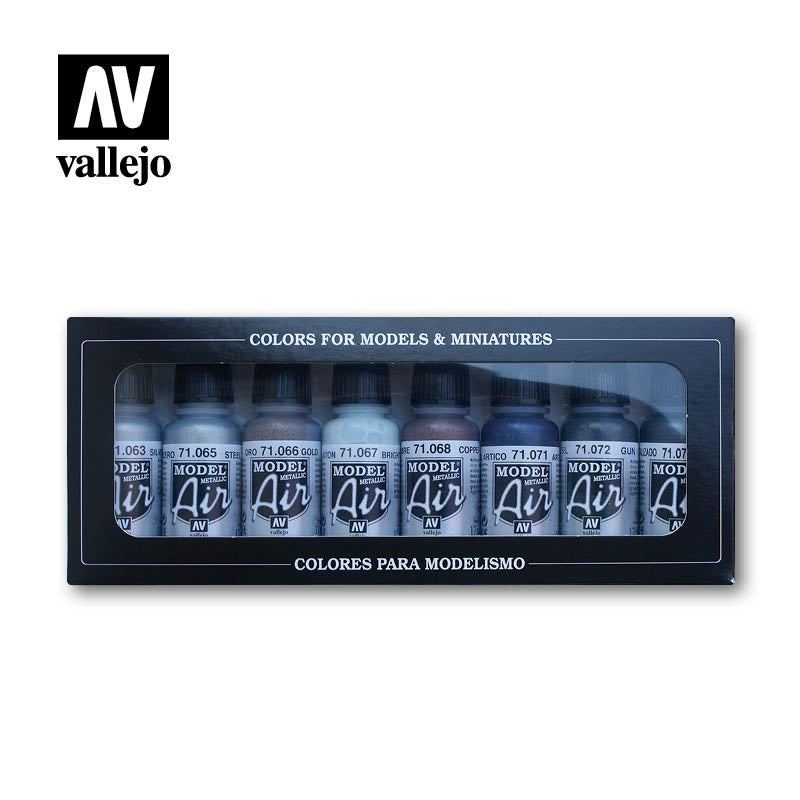 VAL71176 Model Air Metallic Colors Painting Set