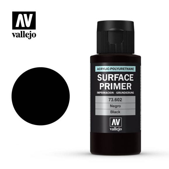 VAL73602 Acrylic Polyurethane Primer - Black (60ml)