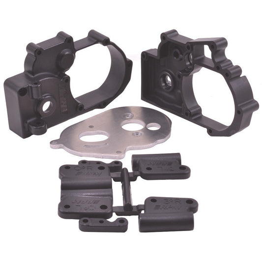 RPM Hybrid Gearbox Housing & Rear Mounts (Black)