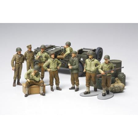 US Army Infantry at rest (with jeep) 1/48 by Tamiya