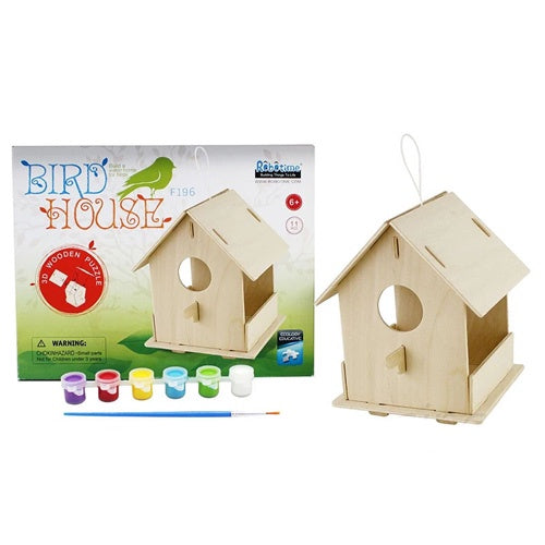 Wooden Bird House by Robotime