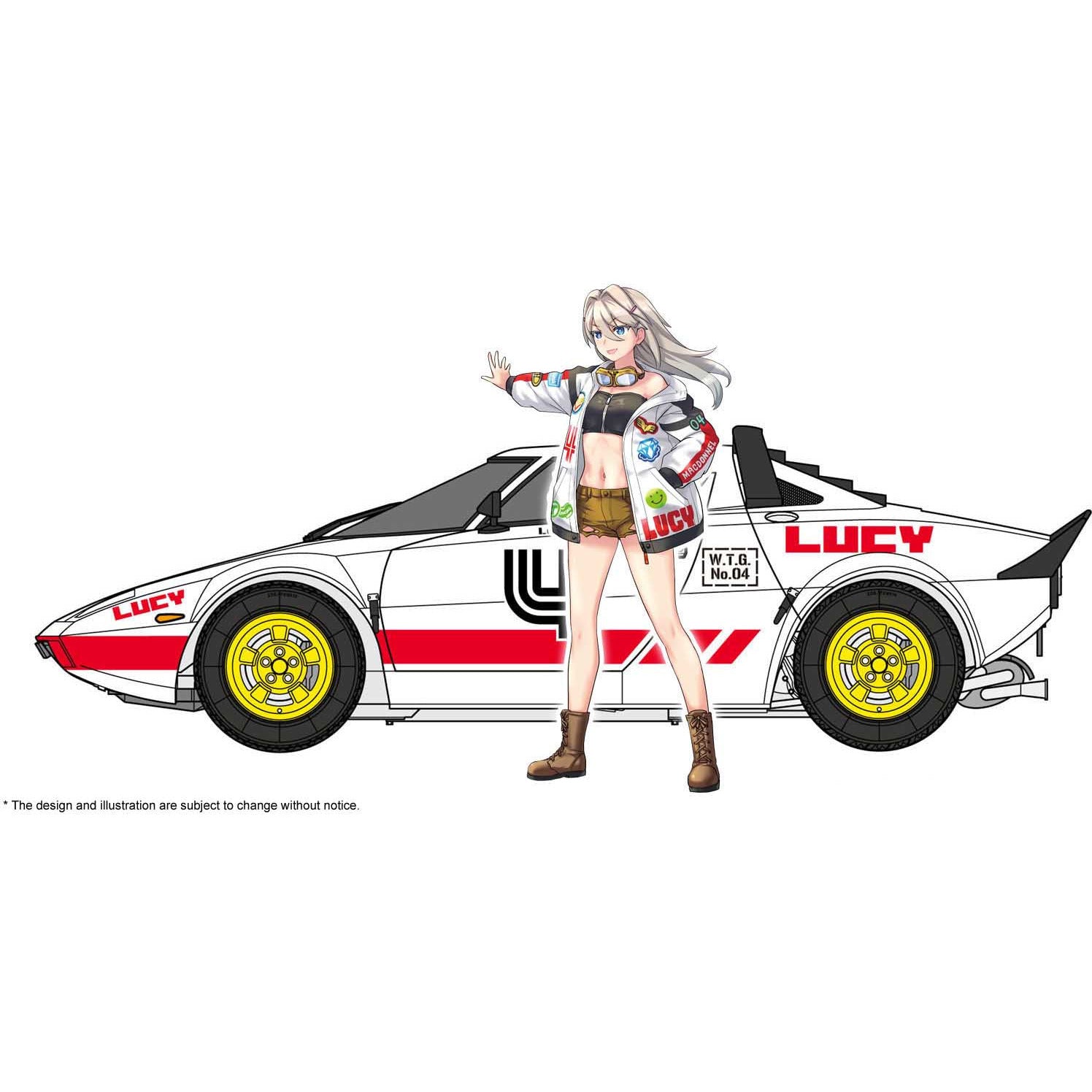 Wild Egg Girls Lancia Stratos “Lucy Mcdonnell” w/Figure 1/24 #52328 by Hasegawa