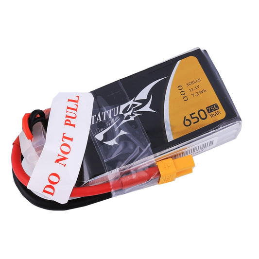 Tattu - 232 - 650mAh 3S1P 11.1V 75C LiPo