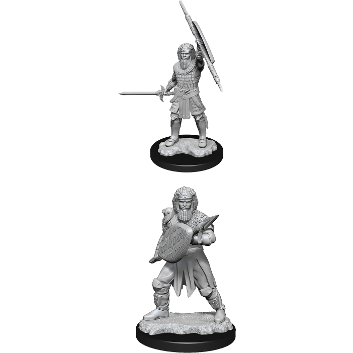 D&D Unpainted Mini - Human Fighter 90144