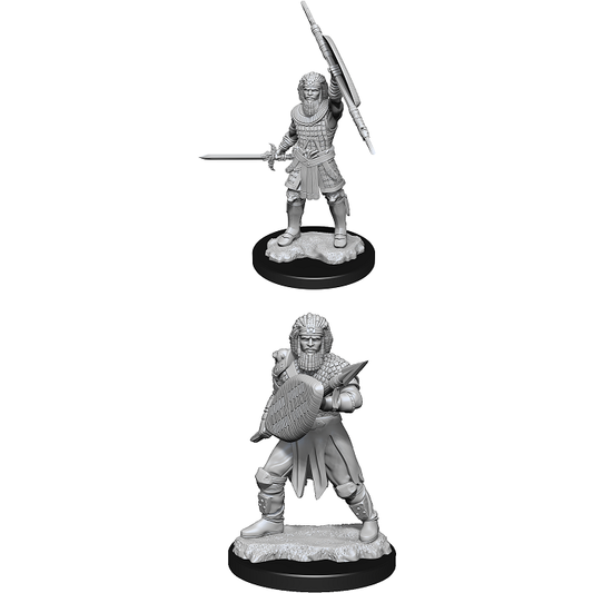 D&D Unpainted Mini - Human Fighter 90144