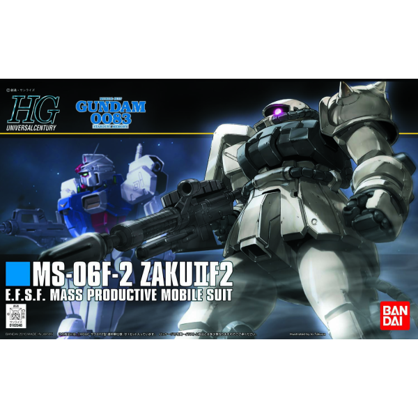 HGUC 1/144 #107 MS-06F-2 Zaku F2 Earth Fed Type #5057745 by Bandai