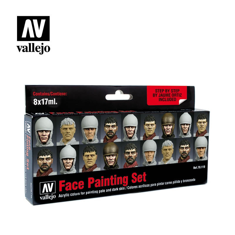 VAL70119 Colour Set Face Paint Set