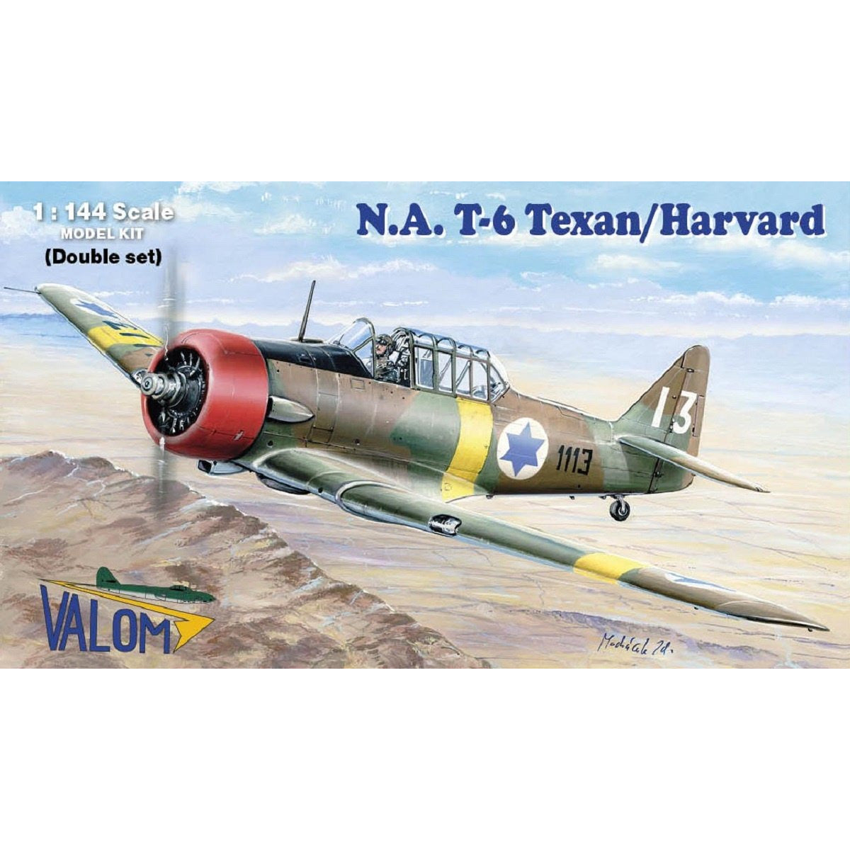 T-6 Texan/Harvard Double Kit 1/144 by Valom