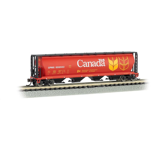 Canada Grain - 4 Bay Cylindrical Grain Hopper (N Scale)