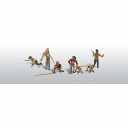 Woodland Scenics Carpenter Crew Scale Figures (HO) WOO1947