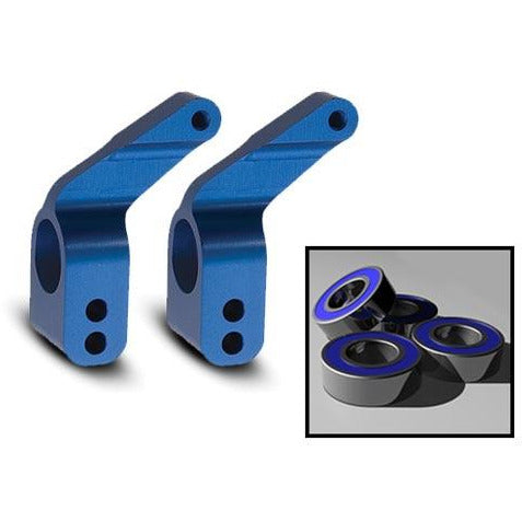 TRA3652A Aluminum Stub Axle Carrier - Blue (2)