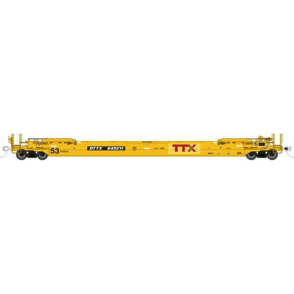 Gunderson 53' Husky-Stack well car - TTX - Patched Logo #645211 [HO]