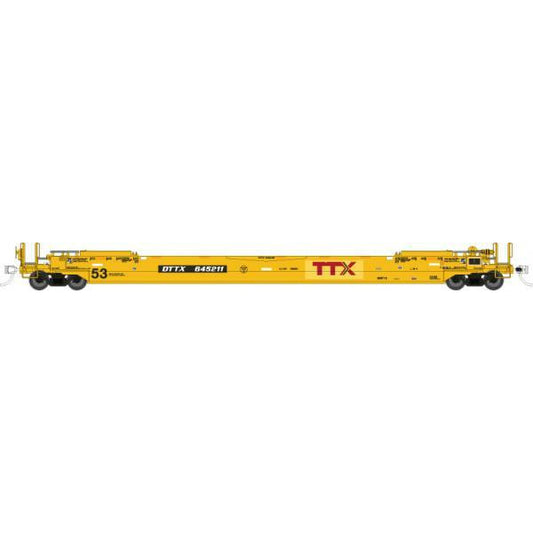 Gunderson 53' Husky-Stack well car - TTX - Patched Logo #645211 [HO]