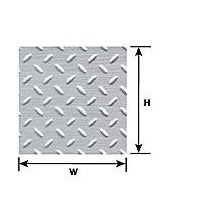 Plastruct 1/16 Diamond Plate Sheet PLA91686