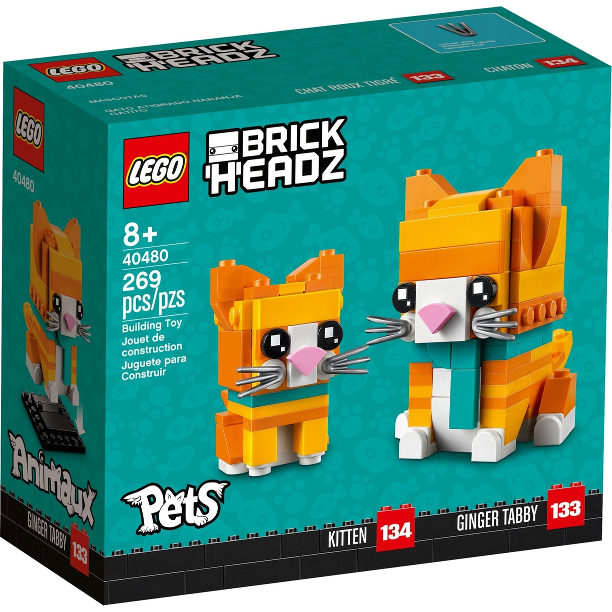 Lego Brickheadz: Kitten and Ginger Tabby 40480